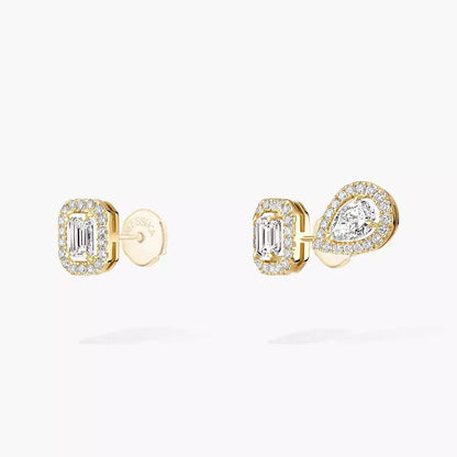 [Avelora]MY TWIN 1+2 DIAMOND EARRINGS