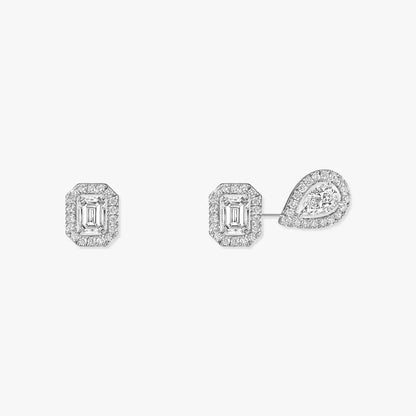 [Avelora]MY TWIN 1+2 DIAMOND EARRINGS