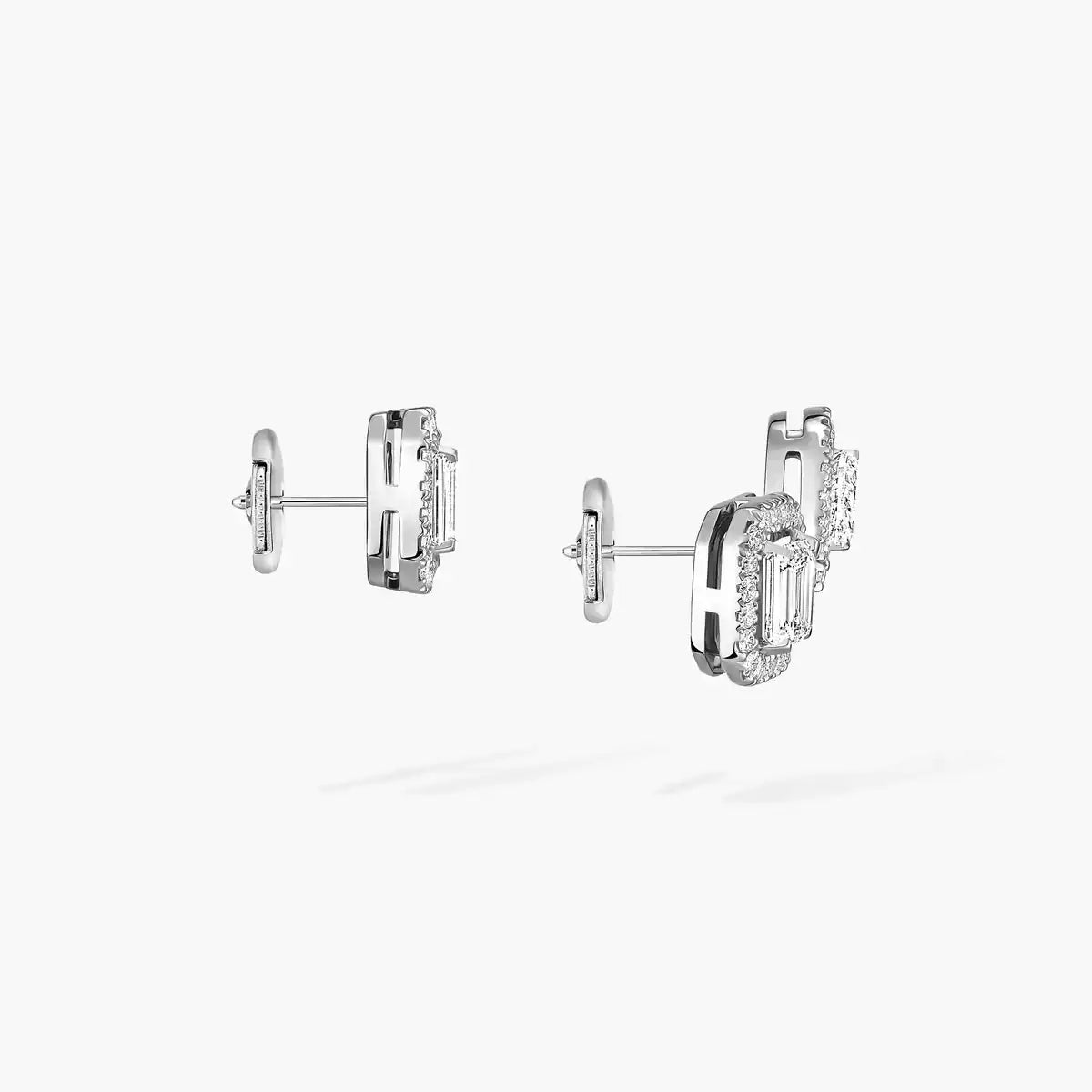 [Avelora]MY TWIN 1+2 DIAMOND EARRINGS