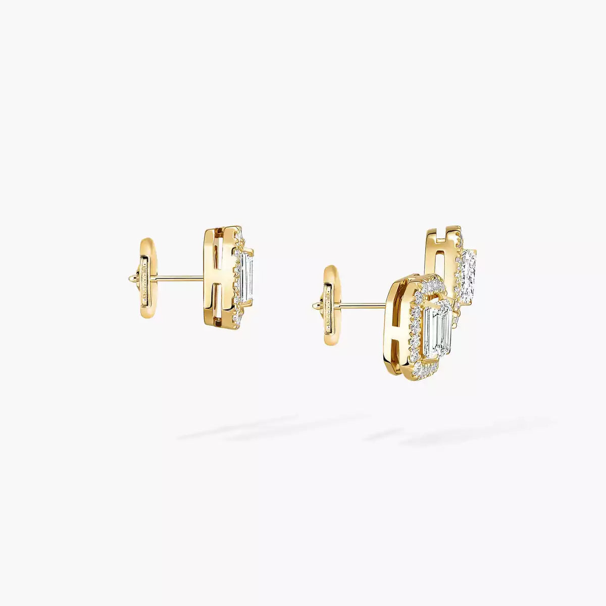 [Avelora]MY TWIN 1+2 DIAMOND EARRINGS