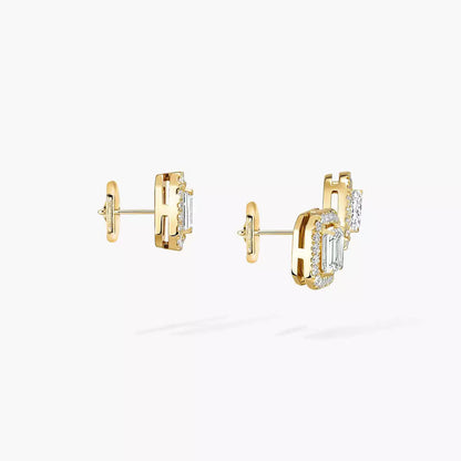 [Avelora]MY TWIN 1+2 DIAMOND EARRINGS