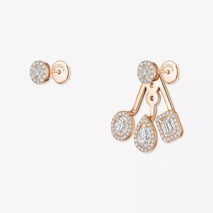 [Avelora]MY TWIN TRIO DIAMOND EARRINGS