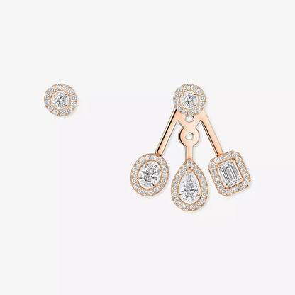 [Avelora]MY TWIN TRIO DIAMOND EARRINGS