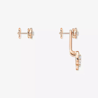 [Avelora]MY TWIN TRIO DIAMOND EARRINGS