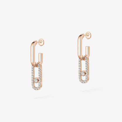 [Avelora]MOVE LINK KINETIC DIAMOND EARRINGS