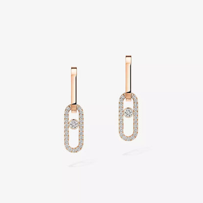 [Avelora]MOVE LINK KINETIC DIAMOND EARRINGS