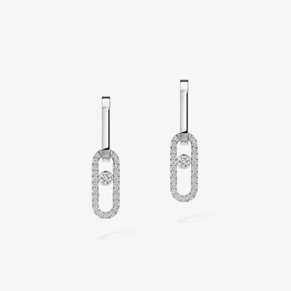 [Avelora]MOVE LINK KINETIC DIAMOND EARRINGS