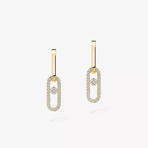 [Avelora]MOVE LINK KINETIC DIAMOND EARRINGS