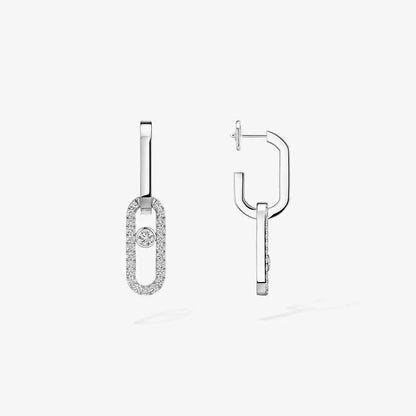 [Avelora]MOVE LINK KINETIC DIAMOND EARRINGS
