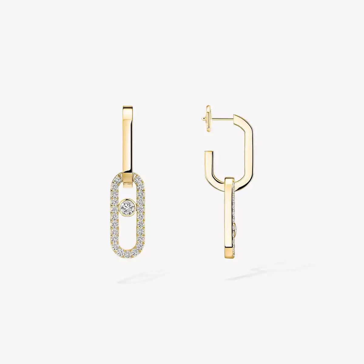 [Avelora]MOVE LINK KINETIC DIAMOND EARRINGS