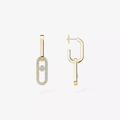 [Avelora]MOVE LINK KINETIC DIAMOND EARRINGS