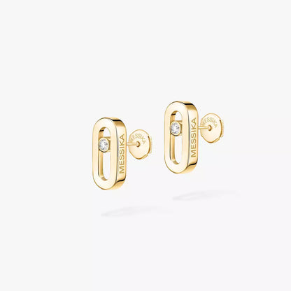 [Avelora]MOVE UNO DIAMOND STUD EARRINGS