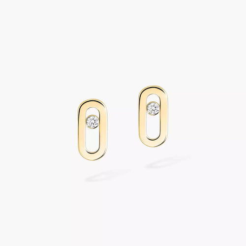 [Avelora]MOVE UNO DIAMOND STUD EARRINGS
