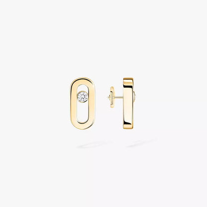[Avelora]MOVE UNO DIAMOND STUD EARRINGS