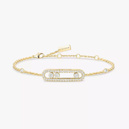 [Avelora]PAVÉ BABY MOVE DIAMOND BRACELET