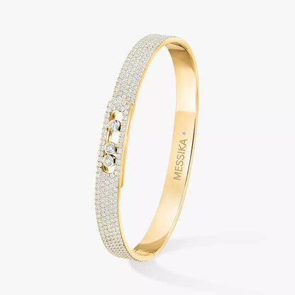 [Avelora]MOVE NOA FULL-PAVÉ DIAMOND BANGLE BRACELET