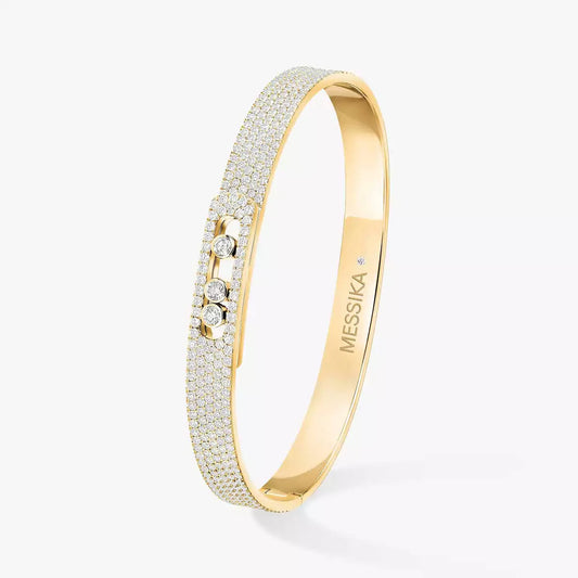 [Avelora]MOVE NOA FULL-PAVÉ DIAMOND BANGLE BRACELET