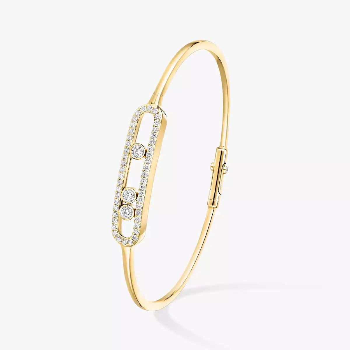 [Avelora]MOVE PAVÉ DIAMOND BANGLE BRACELET M