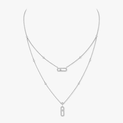 [Avelora]MOVE UNO 2-ROW PAVÉ NECKLACE