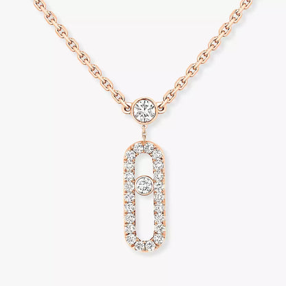 [Avelora]MOVE UNO 2-ROW PAVÉ NECKLACE
