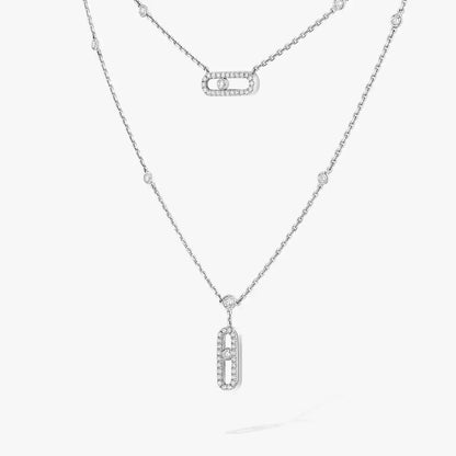 [Avelora]MOVE UNO 2-ROW PAVÉ NECKLACE