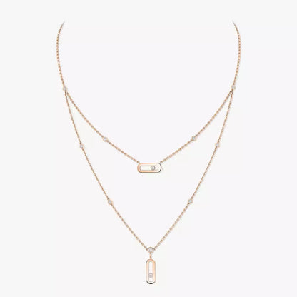 [Avelora]MOVE UNO DOUBLE-PENDANT NECKLACE
