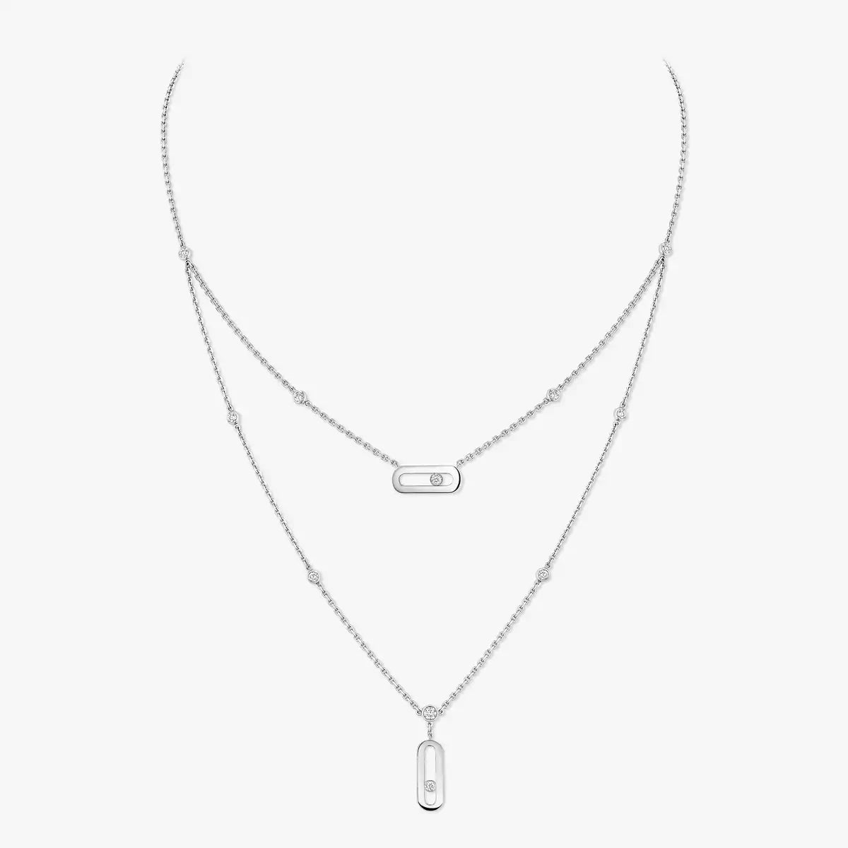 [Avelora]MOVE UNO DOUBLE-PENDANT NECKLACE