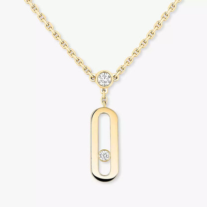 [Avelora]MOVE UNO DOUBLE-PENDANT NECKLACE