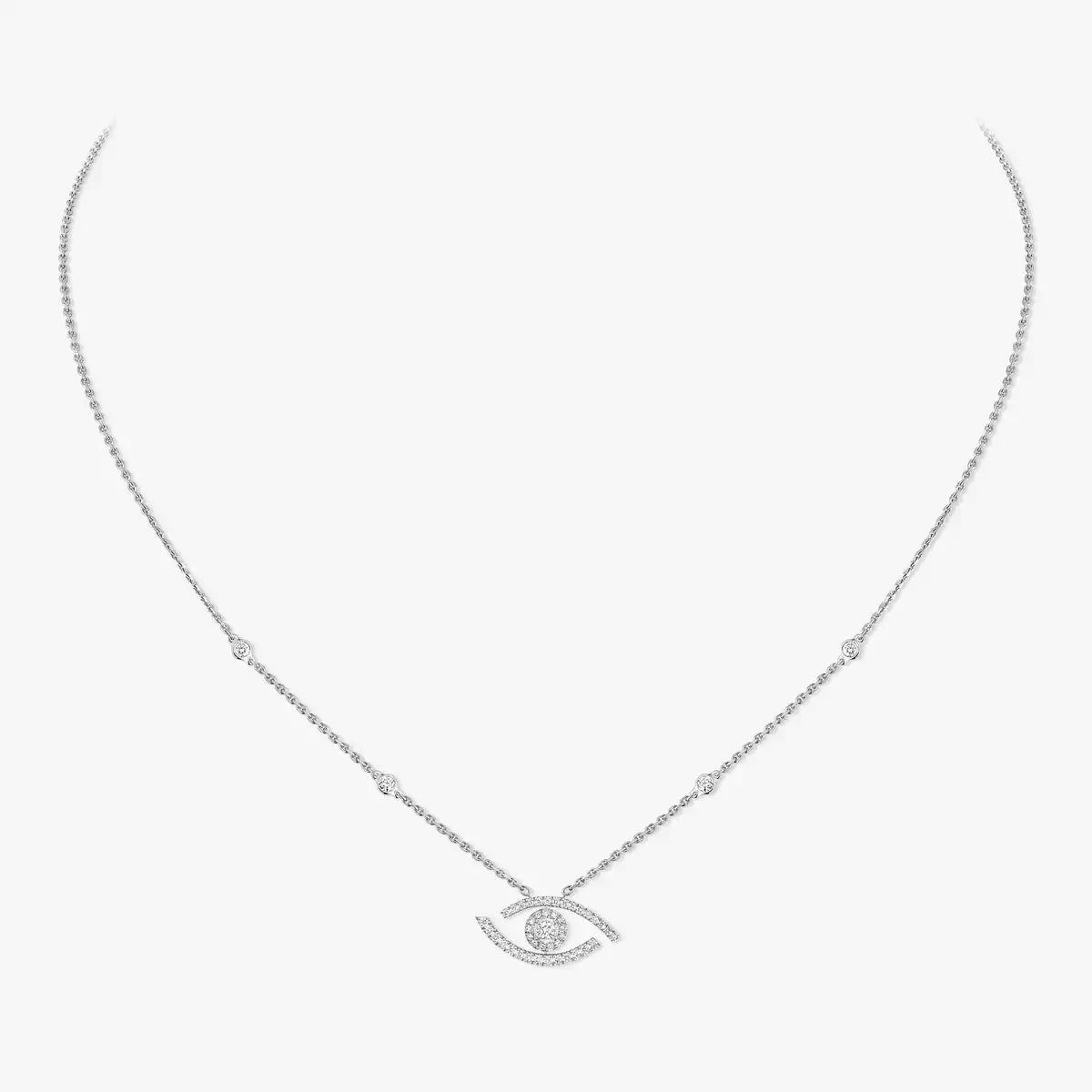 [Avelora]PAVÉ DIAMOND LUCKY EYE NECKLACE