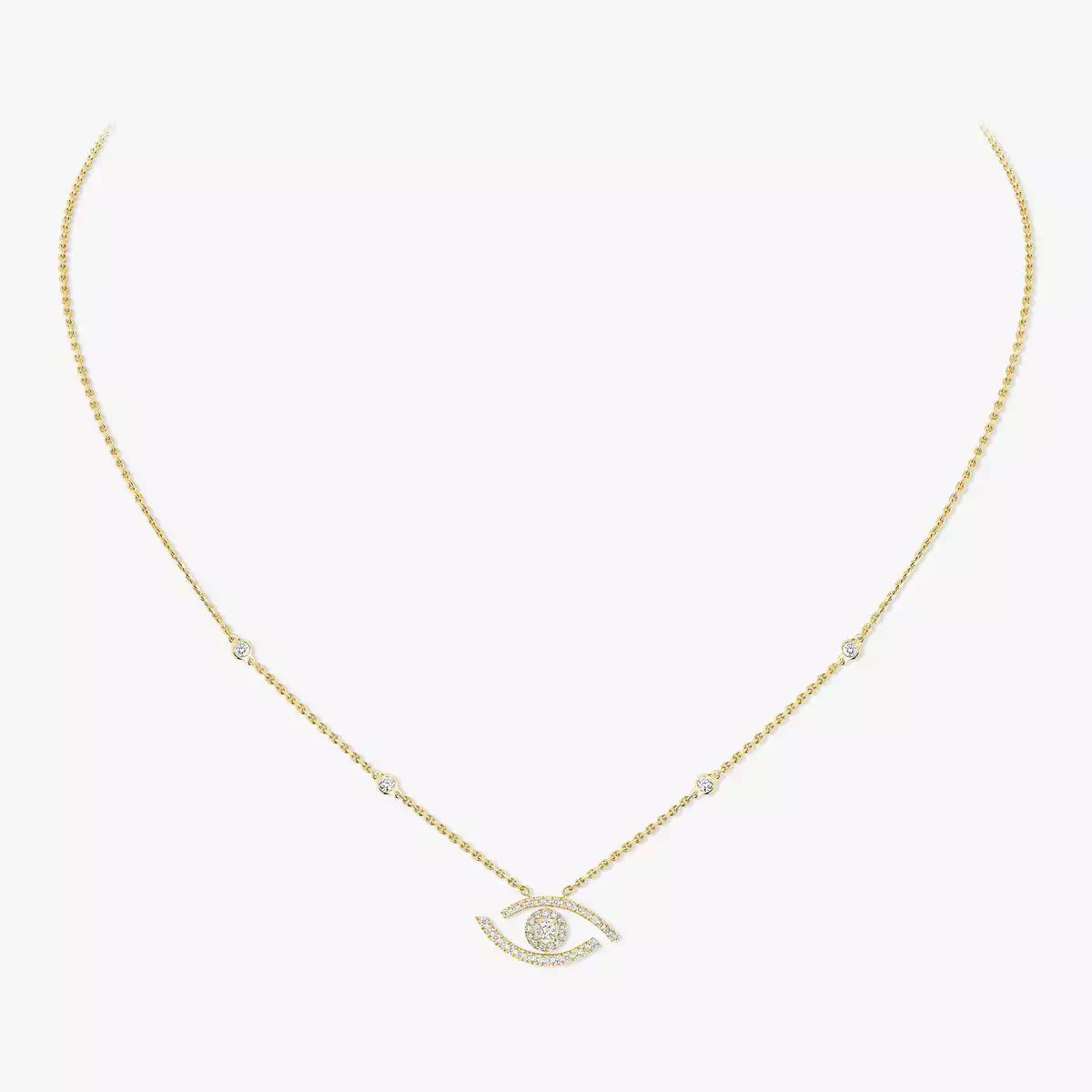 [Avelora]PAVÉ DIAMOND LUCKY EYE NECKLACE