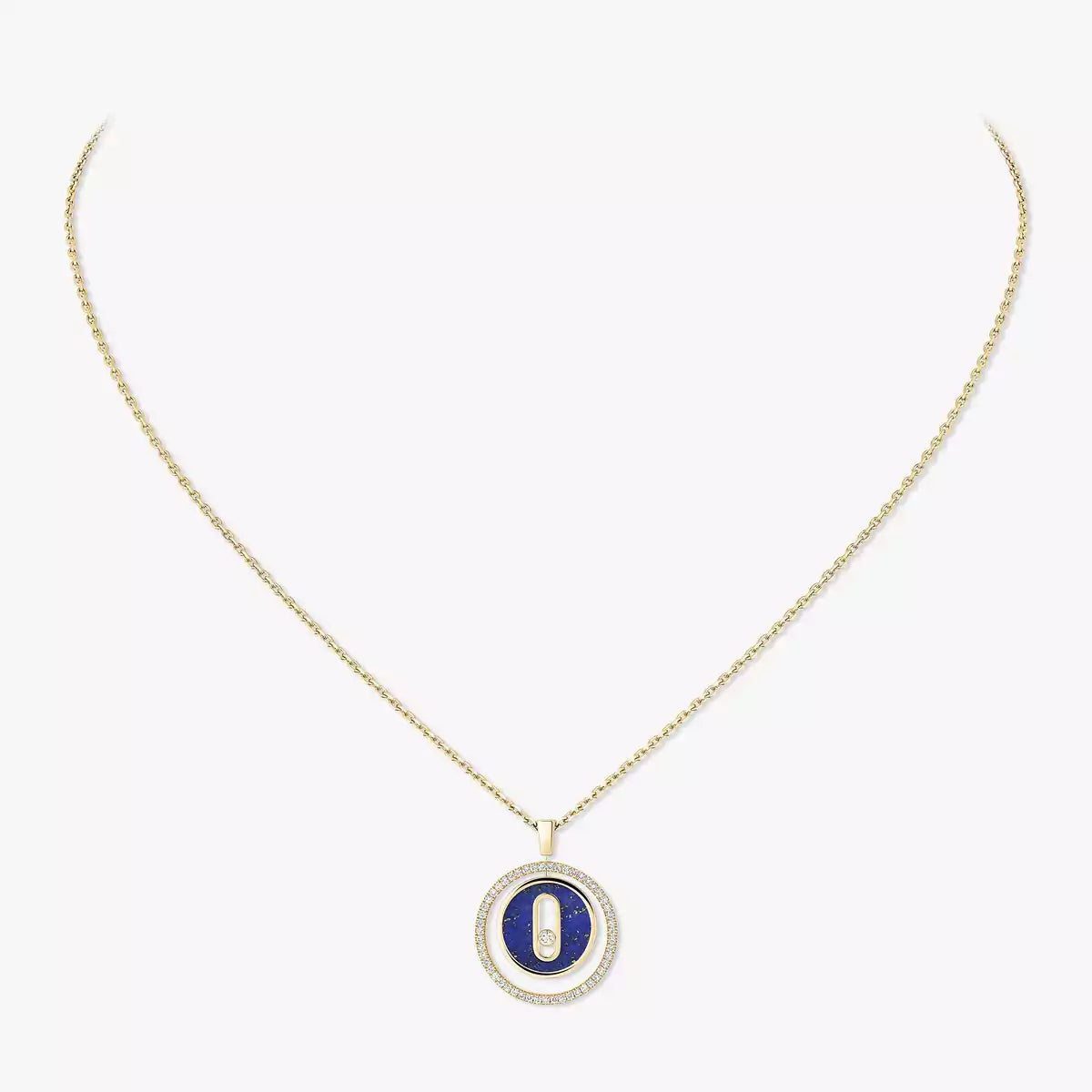 [Avelora]LUCKY MOVE DIAMOND NECKLACE