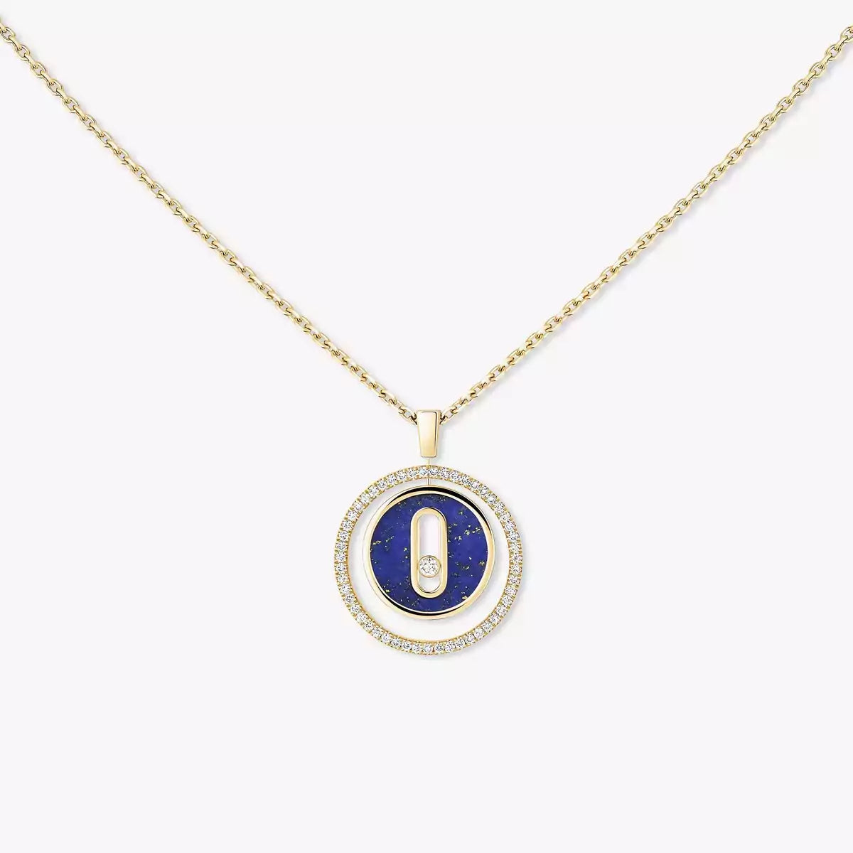 [Avelora]LUCKY MOVE DIAMOND NECKLACE