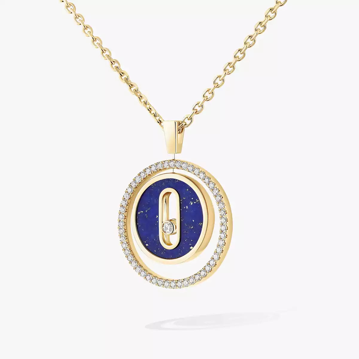 [Avelora]LUCKY MOVE DIAMOND NECKLACE