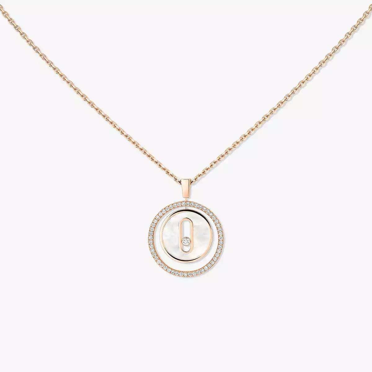[Avelora]LUCKY MOVE DIAMOND NECKLACE