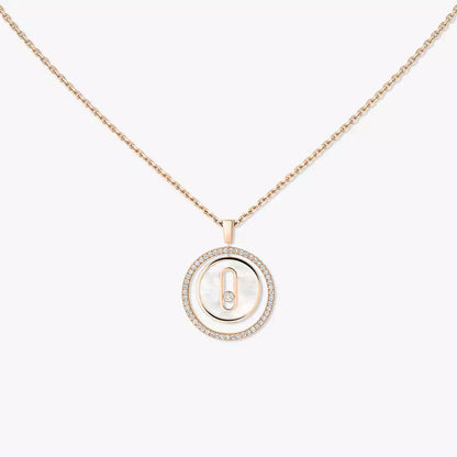 [Avelora]LUCKY MOVE DIAMOND NECKLACE