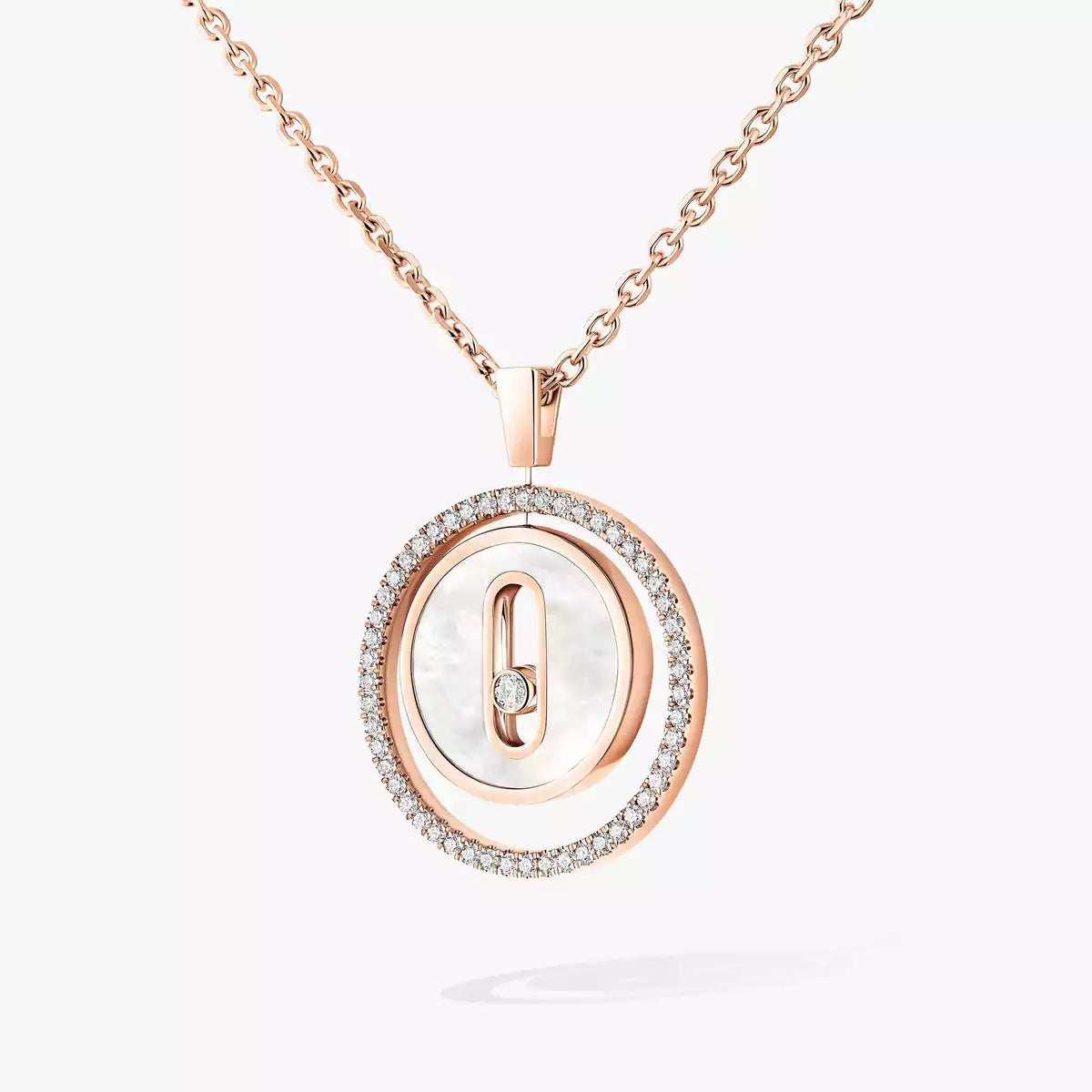 [Avelora]LUCKY MOVE DIAMOND NECKLACE