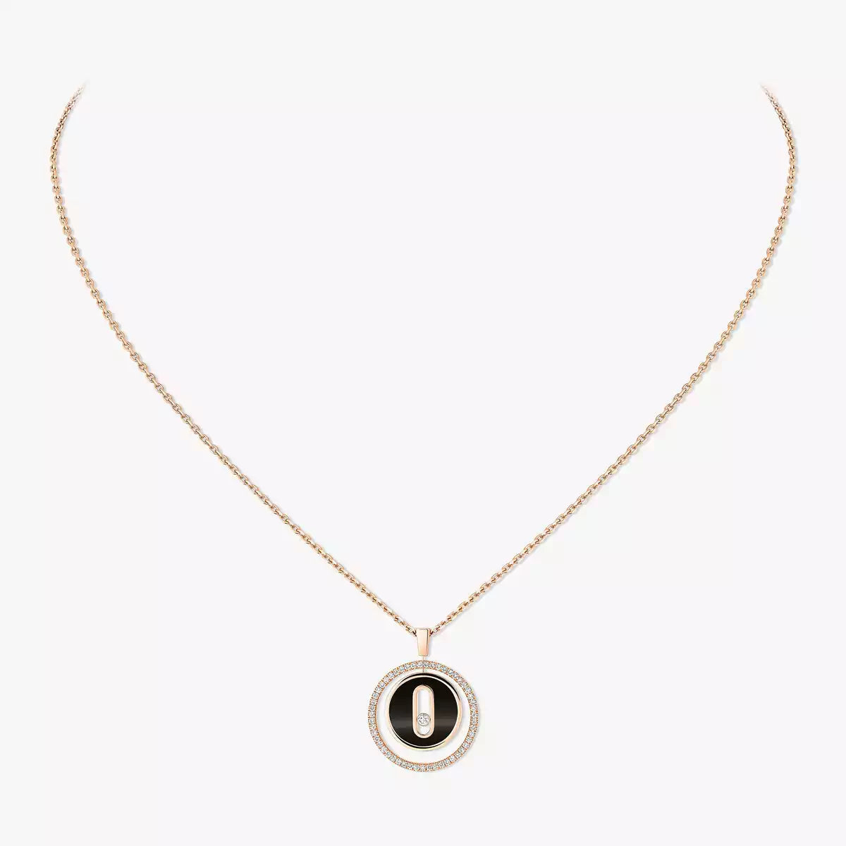 [Avelora]LUCKY MOVE DIAMOND NECKLACE