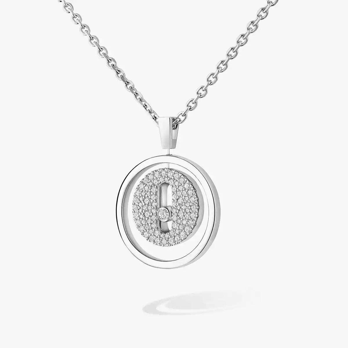 [Avelora]LUCKY MOVE FULL PAVÉ DIAMOND NECKLACE