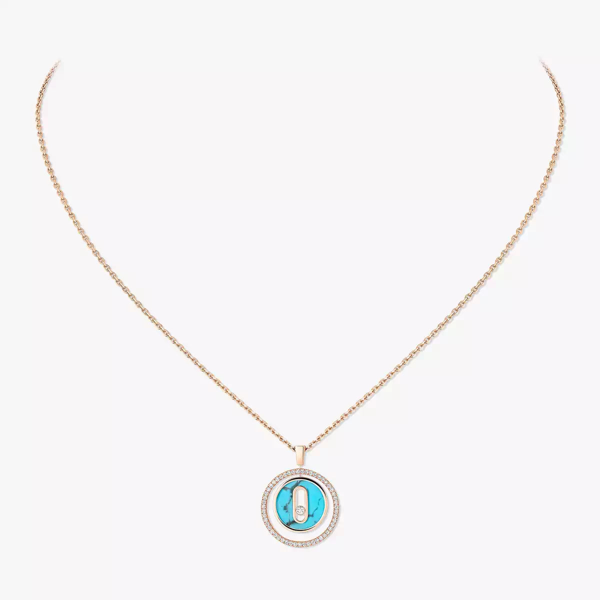 [Avelora]LUCKY MOVE DIAMOND NECKLACE