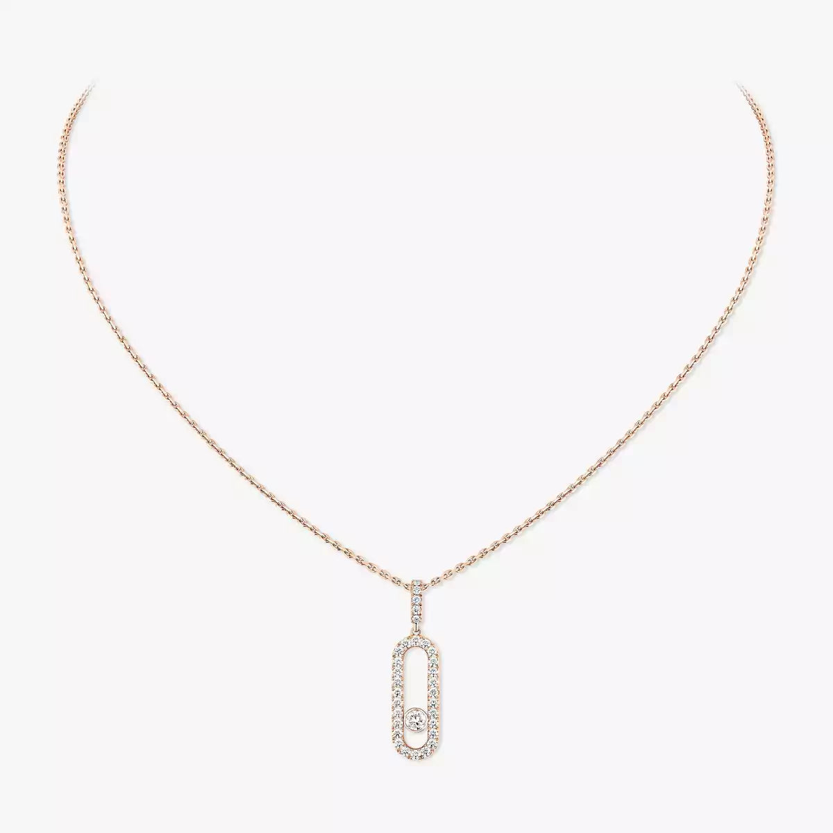 [Avelora]MOVE UNO FULL PAVÉ DIAMOND NECKLACE