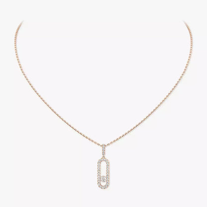 [Avelora]MOVE UNO FULL PAVÉ DIAMOND NECKLACE