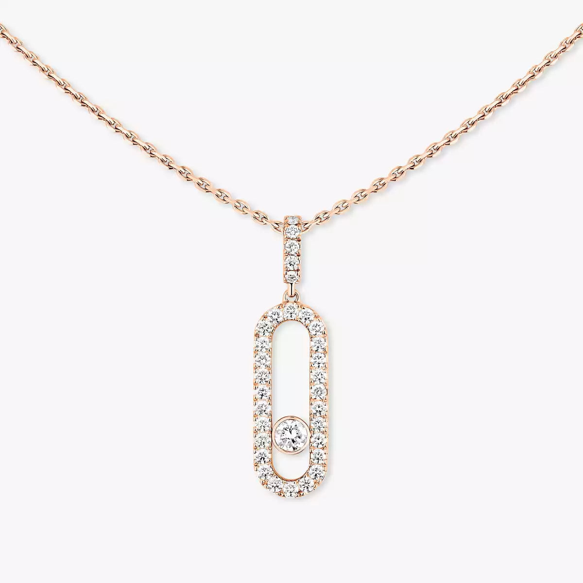 [Avelora]MOVE UNO FULL PAVÉ DIAMOND NECKLACE