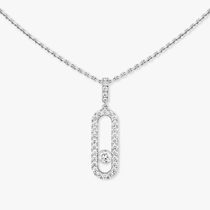 [Avelora]MOVE UNO FULL PAVÉ DIAMOND NECKLACE