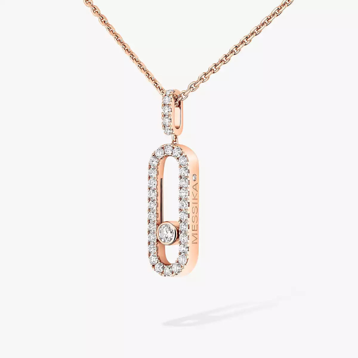 [Avelora]MOVE UNO FULL PAVÉ DIAMOND NECKLACE