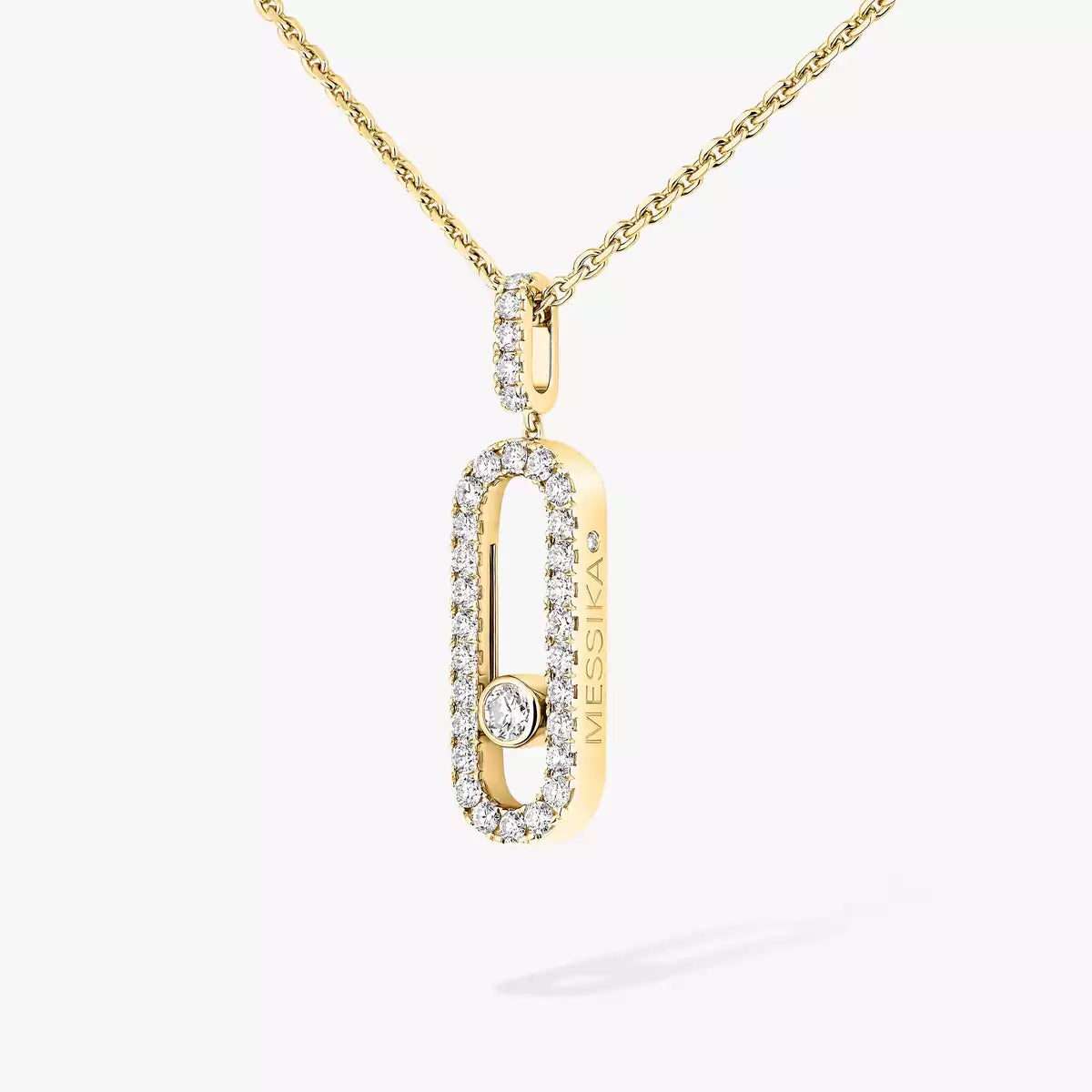 [Avelora]MOVE UNO FULL PAVÉ DIAMOND NECKLACE