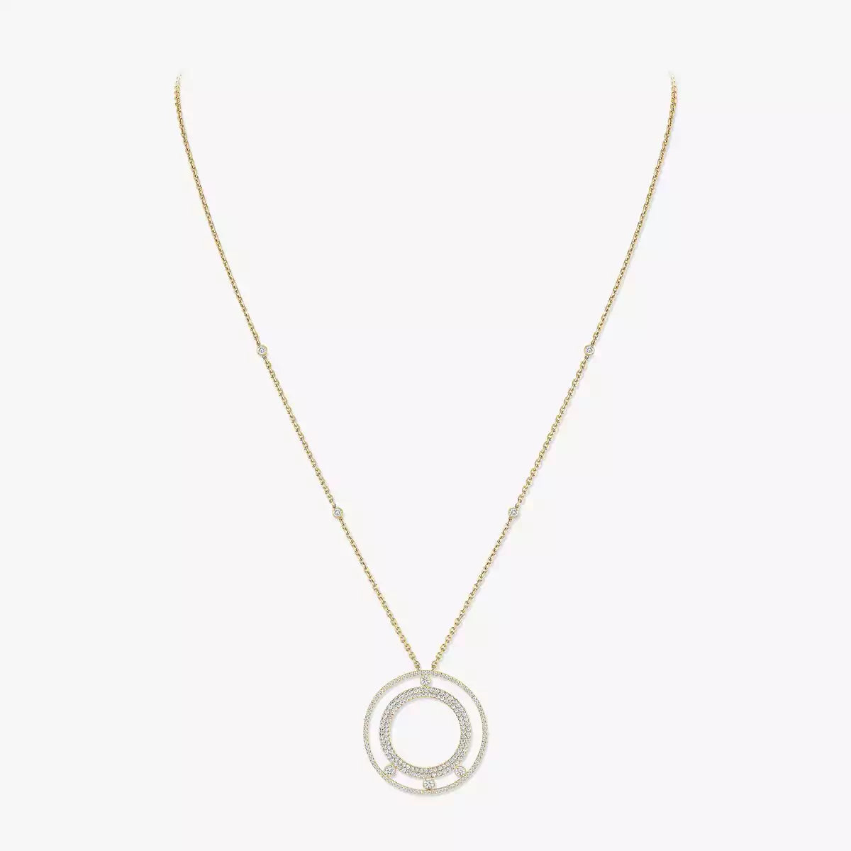 [Avelora]MOVE ROMANE LONG PAVÉ DIAMOND NECKLACE