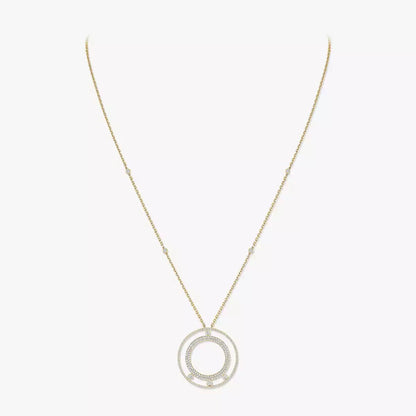 [Avelora]MOVE ROMANE LONG PAVÉ DIAMOND NECKLACE