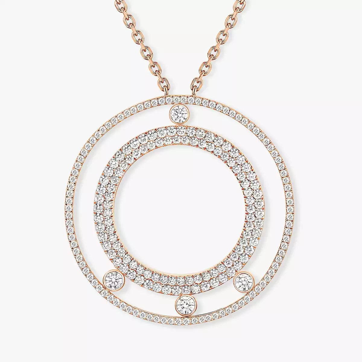 [Avelora]MOVE ROMANE LONG PAVÉ DIAMOND NECKLACE