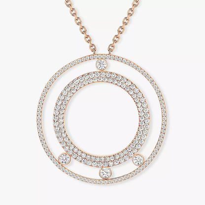 [Avelora]MOVE ROMANE LONG PAVÉ DIAMOND NECKLACE