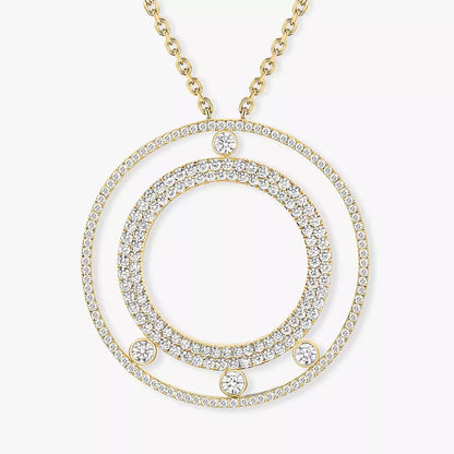 [Avelora]MOVE ROMANE LONG PAVÉ DIAMOND NECKLACE